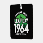 Phantastisch seit 1964 Leap Year Day Feb 29 Birthd Ornament Aus Metall (Vorderseite links)