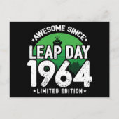 Phantastisch seit 1964 Leap Year Day Feb 29 Birthd Postkarte (Vorderseite)