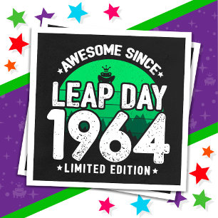 Phantastisch seit 1964 Leap Year Day Feb 29 Birthd Serviette