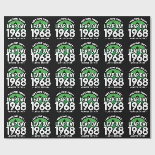 Phantastisch seit 1968 Leap Year Day Feb 29 Geburt Geschenkpapier (Flach)