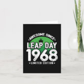 Phantastisch seit 1968 Leap Year Day Feb 29 Geburt Karte (Vorderseite)
