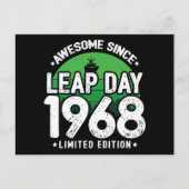 Phantastisch seit 1968 Leap Year Day Feb 29 Geburt Postkarte (Vorderseite)