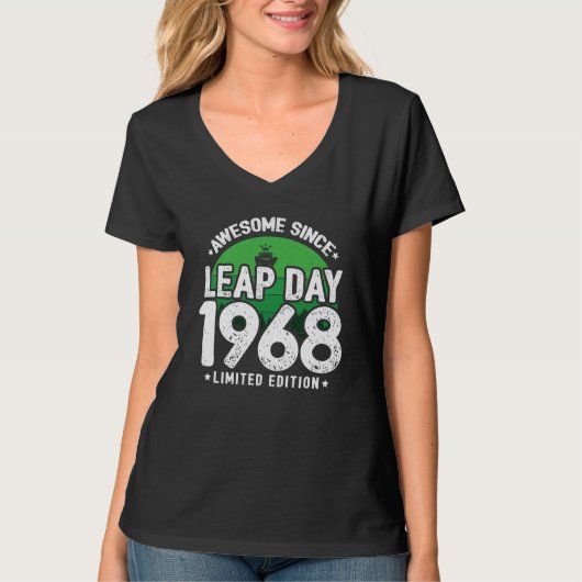 Phantastisch seit 1968 Leap Year Day Feb 29 Geburt T-Shirt (Vorderseite)