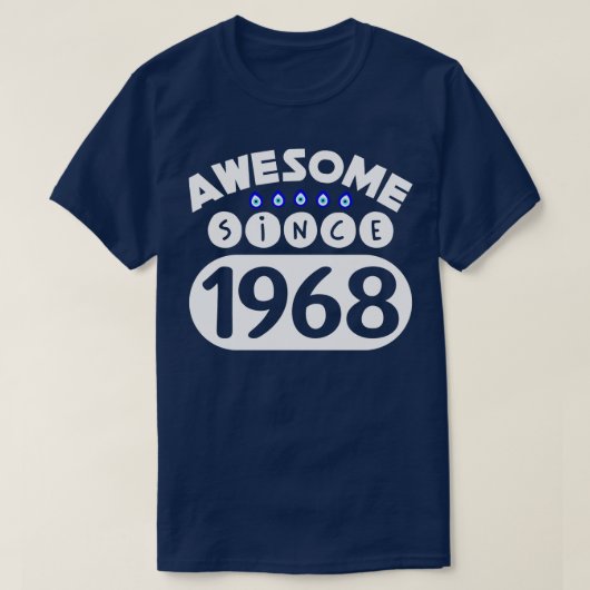 Phantastisch seit 1968 T-Shirt (Design vorne)