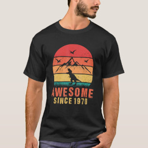 Phantastisch seit 1970 Retro 52. Geburtstag Dinosa T-Shirt