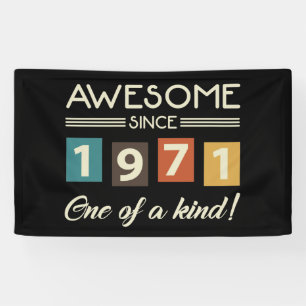 Phantastisch seit 1971 Retro 50. Geburtstag Banner