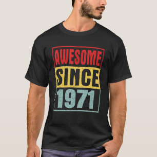 Phantastisch seit 1971 Vintag gestört 51. Birthda T-Shirt