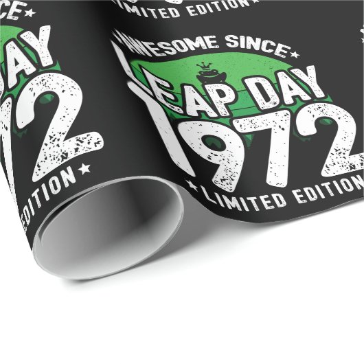Phantastisch seit 1972 Leap Year Day Feb 29 Geburt Geschenkpapier (Rolleneckpunkt)