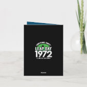 Phantastisch seit 1972 Leap Year Day Feb 29 Geburt Karte (Rückseite)