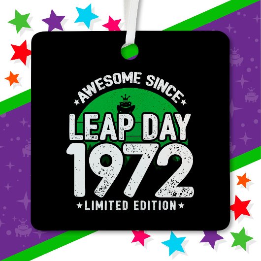 Phantastisch seit 1972 Leap Year Day Feb 29 Geburt Ornament Aus Metall