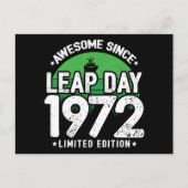 Phantastisch seit 1972 Leap Year Day Feb 29 Geburt Postkarte (Vorderseite)