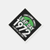 Phantastisch seit 1972 Leap Year Day Feb 29 Geburt Serviette (Ecke)