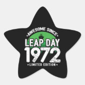 Phantastisch seit 1972 Leap Year Day Feb 29 Geburt Stern-Aufkleber (Vorderseite)