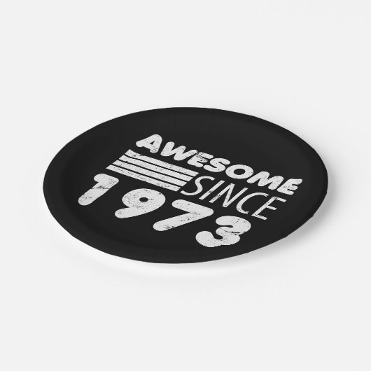 Phantastisch seit 1973 50. Geburtstag Pappteller (Schrägansicht)