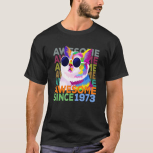Phantastisch seit 1973 Funny Cat 49. Geburtstag T-Shirt