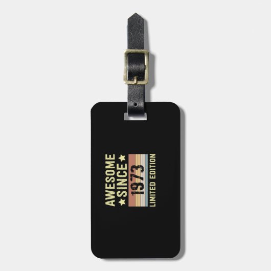 Phantastisch seit 1973 Geburtstag Gepäckanhänger (Vorderseite vertikal)