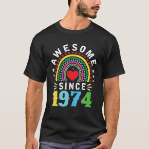 Phantastisch seit 1974 48th Birthday Rainbow Gifts T-Shirt