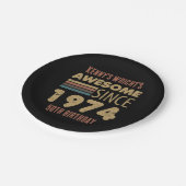 Phantastisch seit 1974 50. Geburtstag Pappteller (Schrägansicht)