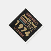 Phantastisch seit 1974 50. Geburtstag Serviette (Ecke)