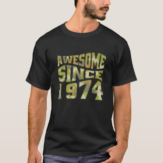 Phantastisch seit 1974 Camouflage Camouflage Retro T-Shirt