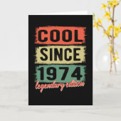 Phantastisch seit 1974 Geburtstagsgeschenk Karte (Gelbe Blume)