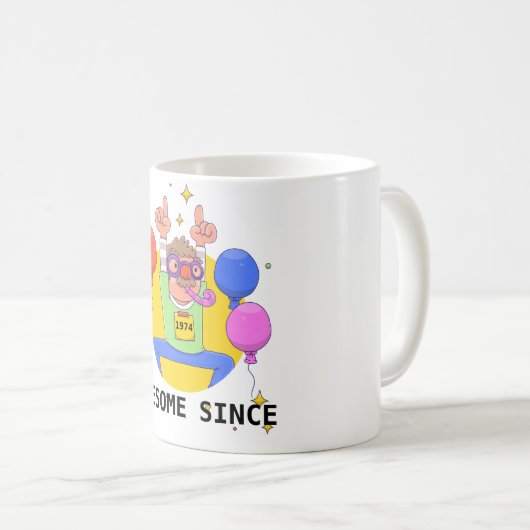 Phantastisch seit 1974 - Tasse Funnny Vater (VorderseiteRechts)