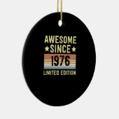 Phantastisch seit 1976 Geburtstag Keramik Ornament (Rechts)