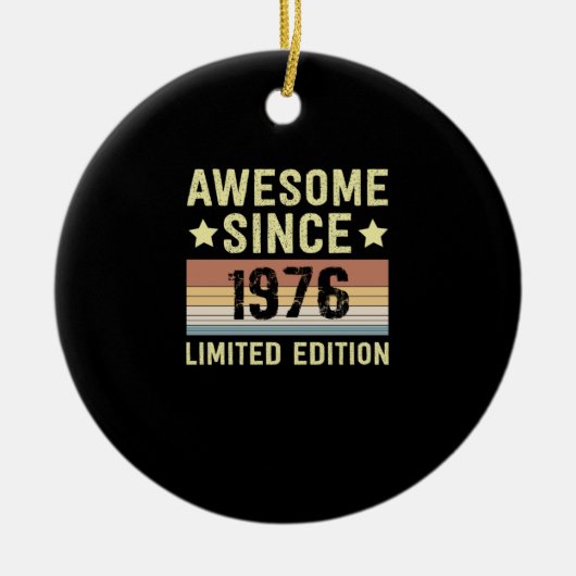 Phantastisch seit 1976 Geburtstag Keramik Ornament (Vorne)