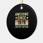 Phantastisch seit 1976 Geburtstag Keramik Ornament (Links)