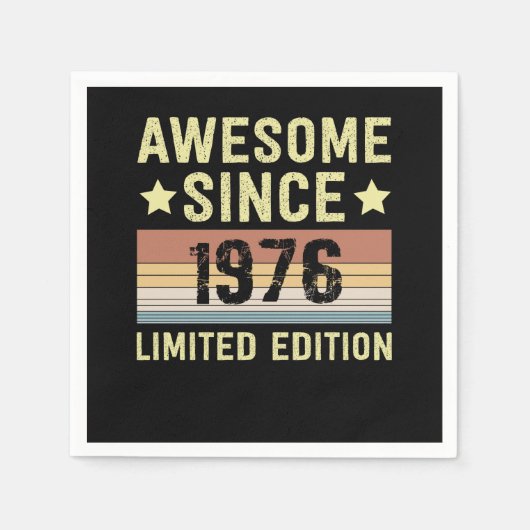 Phantastisch seit 1976 Geburtstag Serviette (Vorderseite)