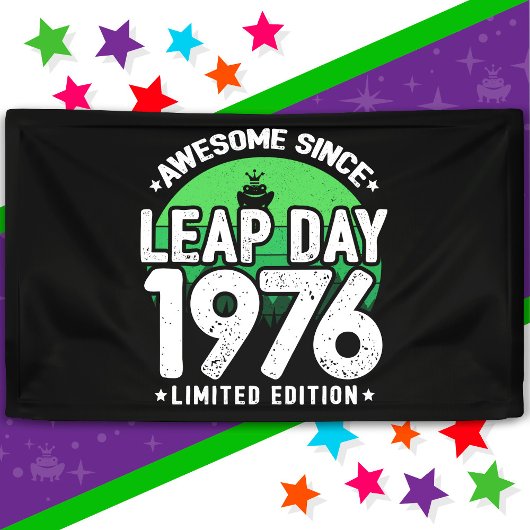 Phantastisch seit 1976 Leap Year Day Feb 29 Birthd Banner