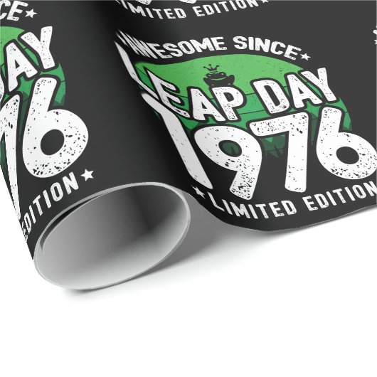 Phantastisch seit 1976 Leap Year Day Feb 29 Birthd Geschenkpapier (Rolleneckpunkt)