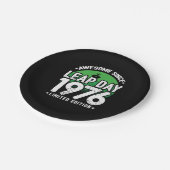 Phantastisch seit 1976 Leap Year Day Feb 29 Birthd Pappteller (Schrägansicht)