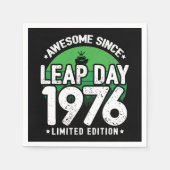 Phantastisch seit 1976 Leap Year Day Feb 29 Birthd Serviette (Vorderseite)