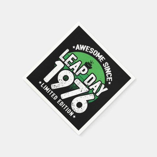 Phantastisch seit 1976 Leap Year Day Feb 29 Birthd Serviette (Ecke)