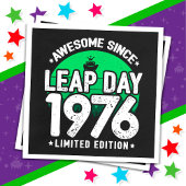 Phantastisch seit 1976 Leap Year Day Feb 29 Birthd Serviette