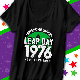 Phantastisch seit 1976 Leap Year Day Feb 29 Birthd T-Shirt
