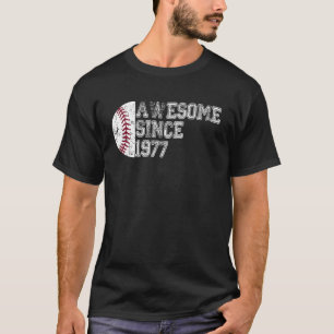 Phantastisch Seit 1977 46. Geburtstag Baseball 46  T-Shirt