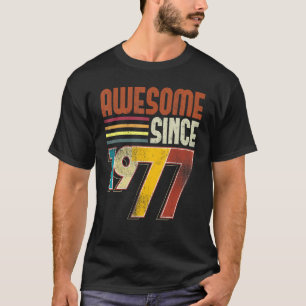 Phantastisch Seit 1977 46. Geburtstag Retro Vintag T-Shirt