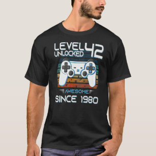 Phantastisch Seit 1980 Geburtstag Level 42 Unlock T-Shirt