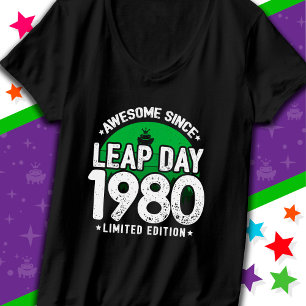 Phantastisch seit 1980 Leap Year Day Feb 29 Geburt T-Shirt
