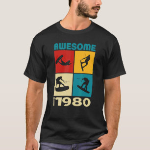 Phantastisch seit 1980 Wakeboard Lifestyle 1 T-Shirt