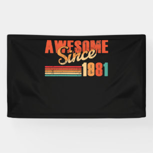 Phantastisch seit 1981 41. Geburtstag Retro 41 Jah Banner