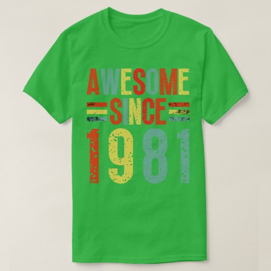 Phantastisch seit 1981 5 T-Shirt (Design vorne)