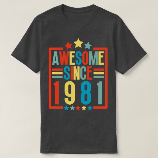 Phantastisch seit 1981 T-Shirt (Design vorne)