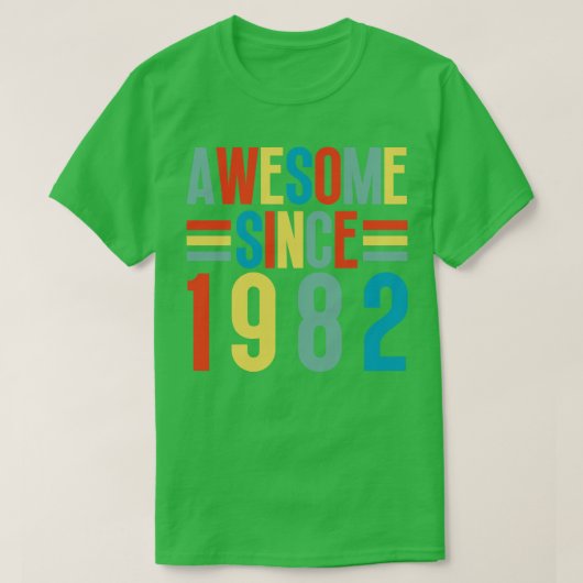 Phantastisch seit 1982 5 T-Shirt (Design vorne)