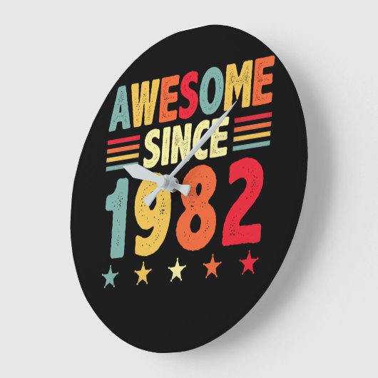 Phantastisch seit 1982 große wanduhr (Winkel)