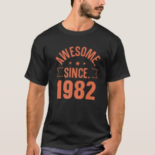 Phantastisch seit 1982 Vintag Retro Design Geburts T-Shirt