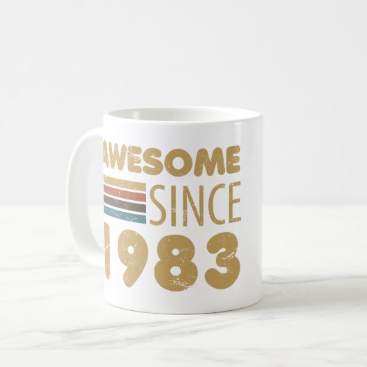 Phantastisch seit 1983 40. Geburtstag Kaffeetasse (Vorderseite Links)