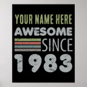 Phantastisch seit 1983 40. Geburtstag Poster (Vorne)